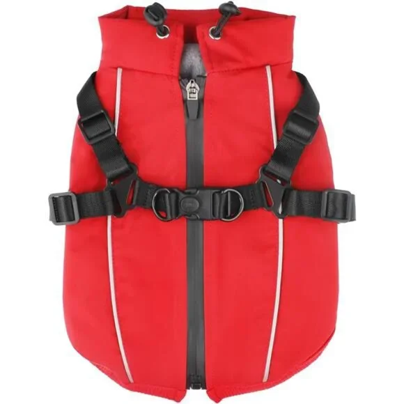 Dog Winter Coat Reflective Water-Resistant Jacket, Fleece Lined Puppy XS - Picture 2 of 8